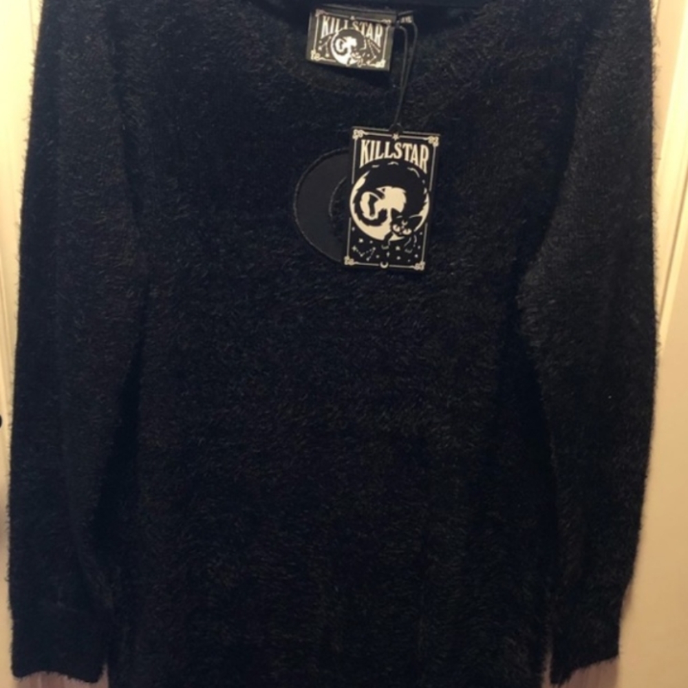 Preloved Killstar Black Crescent Moon Goth Women's Sweater